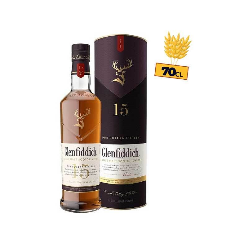 Whisky Glenfiddich 15 ans Solera 40%, 70Cl|Glotelho Cameroun