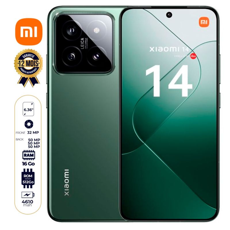 Nouveauté Xiaomi 14 avec 512 Go prix Cameroun