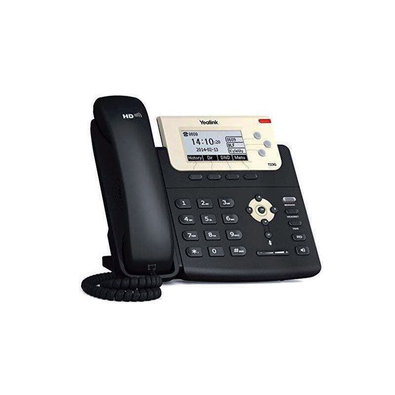 Téléphone IP Yealink SIP-T23G - 3 lignes - Ecran LCD 2,8 pouces - Ethernet 10/100 à double port - PoE 802.3af - 12 Mois - (Prix en fcfa) | Glotelho Cameroun