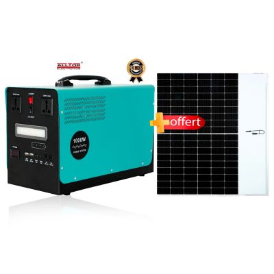 Générateur Solaire 1000W - ALLTOP + 1 Panneau Solaire Monocristallin  180W Offert