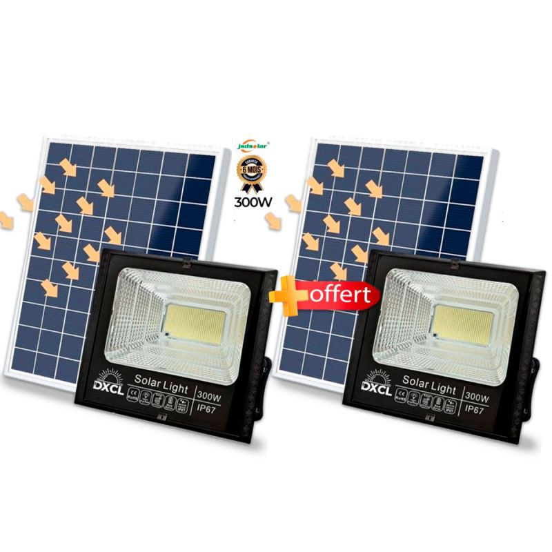 2 Projecteurs Solaire 300W JSDsolar 