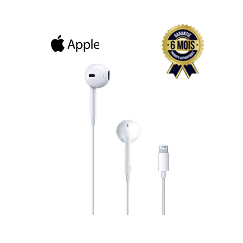 Ecouteurs filaire usb - Apple - Blanc - 06 Mois | Glotelho Cameroun
