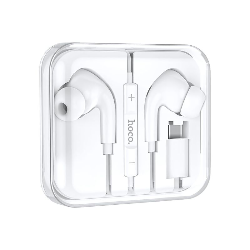 Écouteurs filaires Type-C Hoco M101 Pro (Crystal Joy) – Drivers 14 mm – Télécommande & Micro intégrés
