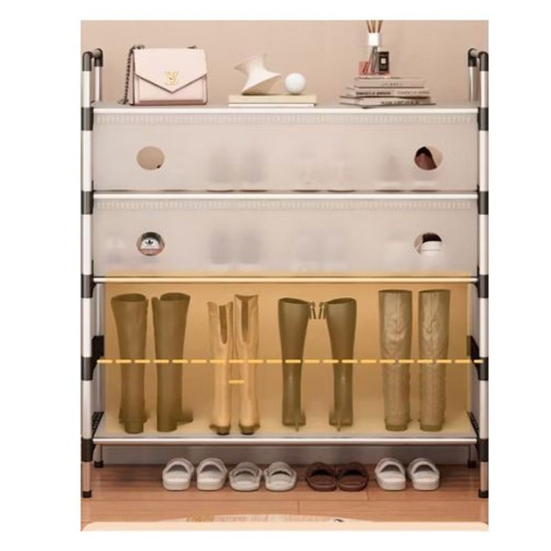 Étagère à chaussures en plastique pour la maison ou le bureau - Multicolore