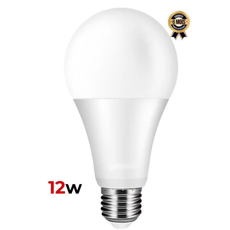 Ampoule LED 12W - MEWE MW-QP1201 - Lumière blanche - 6 Mois
