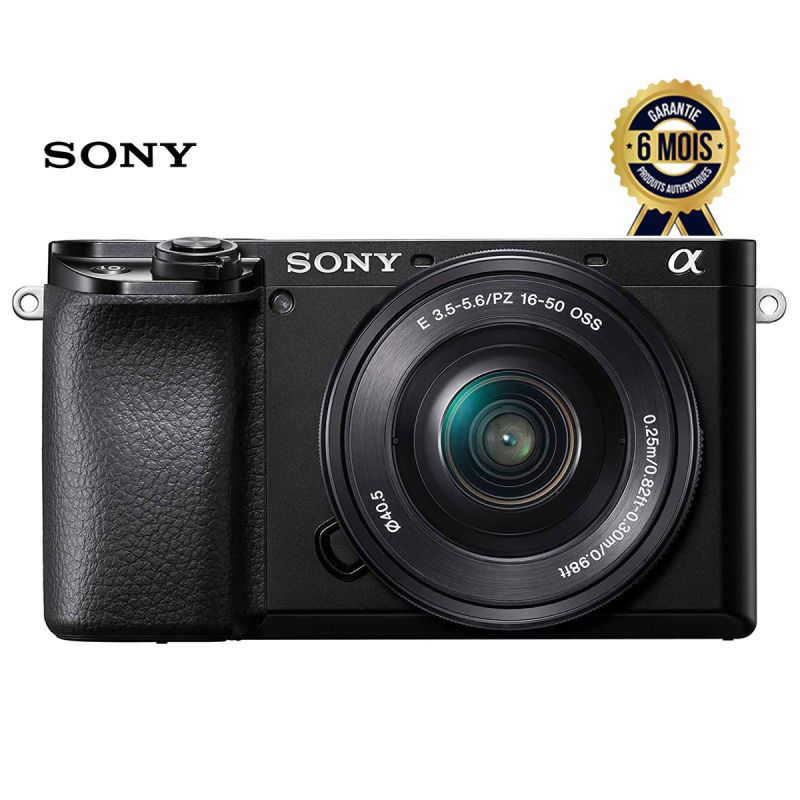 Appareil photo hybride Prix en fcfa - Sony Alpha 6100 - 24.2 MP - Sans Miroir - Ecran LCD 3" tactile et inclinable - Avec Objectif Sony 16-50 mm f/3.5-5.6 - Vidéo 4K Ultra HD | Glotelho Cameroun