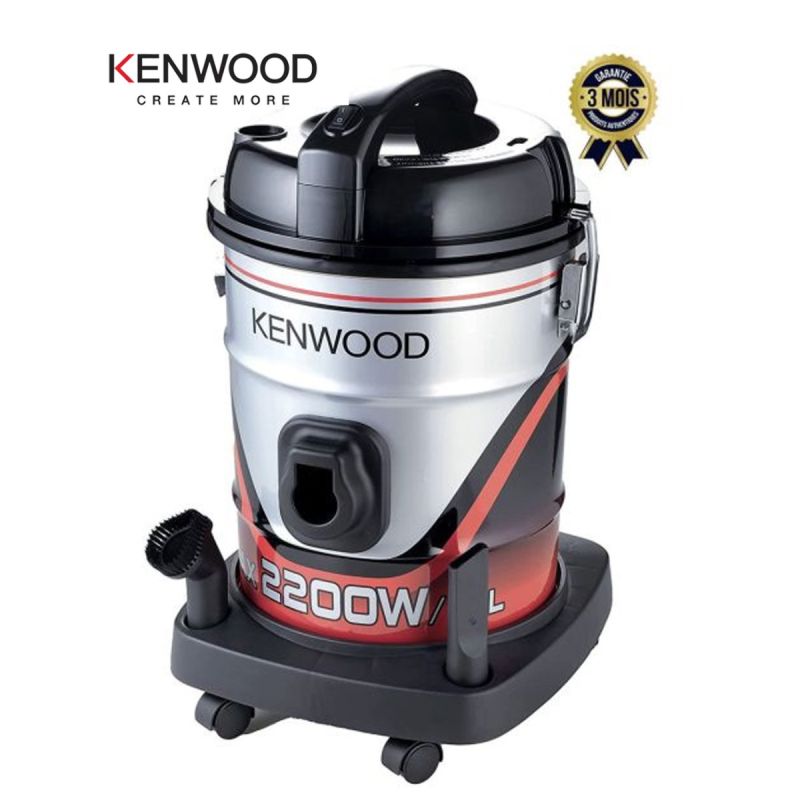 Aspirateur &agrave; tambour - KENWOOD - Vdm60.000BR - 2200W - 25L - Gris/noir- 3 mois | Glotelho Cameroun
