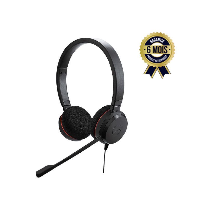 Casque filaire avec microphone intégré - Jabra Evolve 20 | Glotelho Cameroun