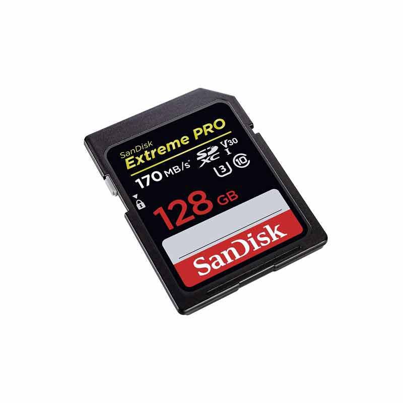 Carte mémoire SDXC SanDisk Extreme PRO 128 Go Jusqu'à 170 Mo/s, UHS-I Glotelho Cameroun