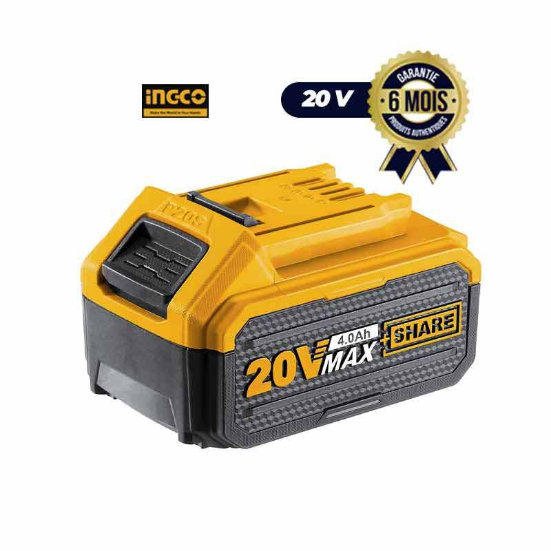 Batterie Li-Ion 20V 4,0Ah - INGCO FBLI2002 - 06 Mois  - (Prix en fcfa) | Glotelho Cameroun