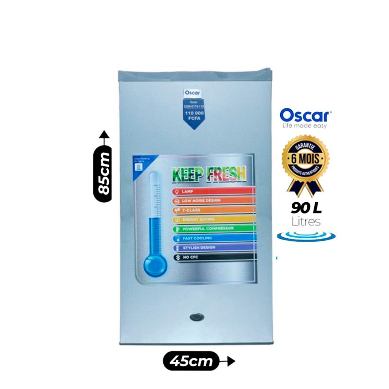 Mini réfrigérateur Oscar 90 litres prix Cameroun