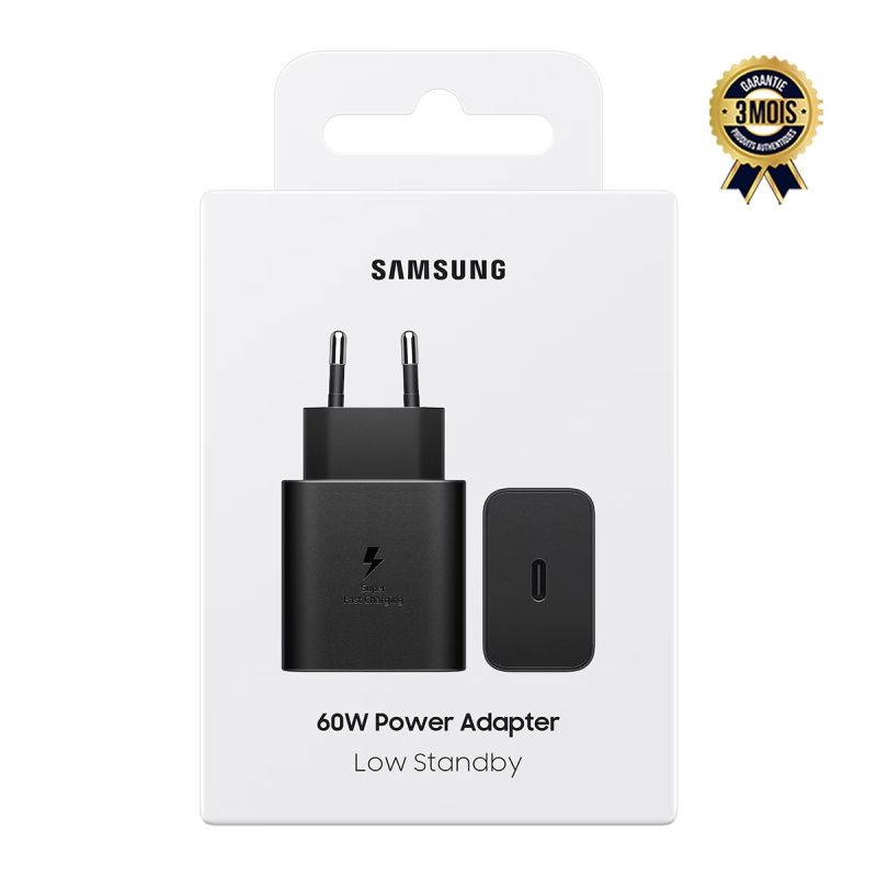 Boîtier de charge Samsung EP‑T6010 – 60W – USB‑C – Charge ultra rapide – Compatible Galaxy S26 Ultra, Galaxy Books et modèles récents – Garantie 3 mois