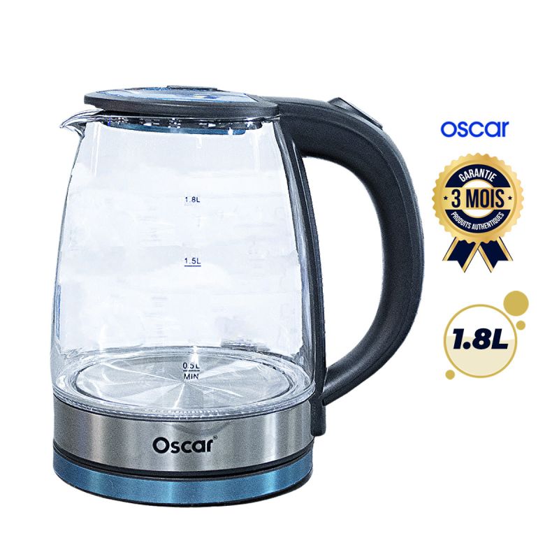 Bouilloire électrique en verre - OSCAR 