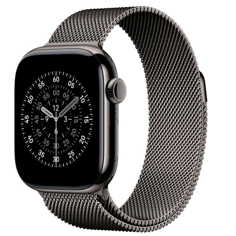 Bracelet Apple Watch - Boucle Milanaise - 42 mm - Gris Ardoise