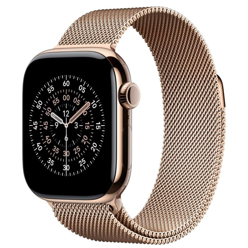 Bracelet Apple Watch - Boucle milanaise - 42 mm - Or