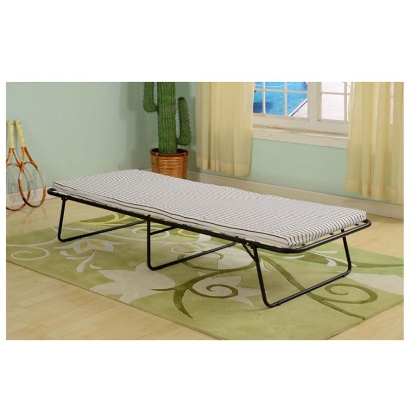 Cadre de Lit d’appoint pliant – King’s Brand – 90 × 190 cm – Sommier  métallique – Sans matelas