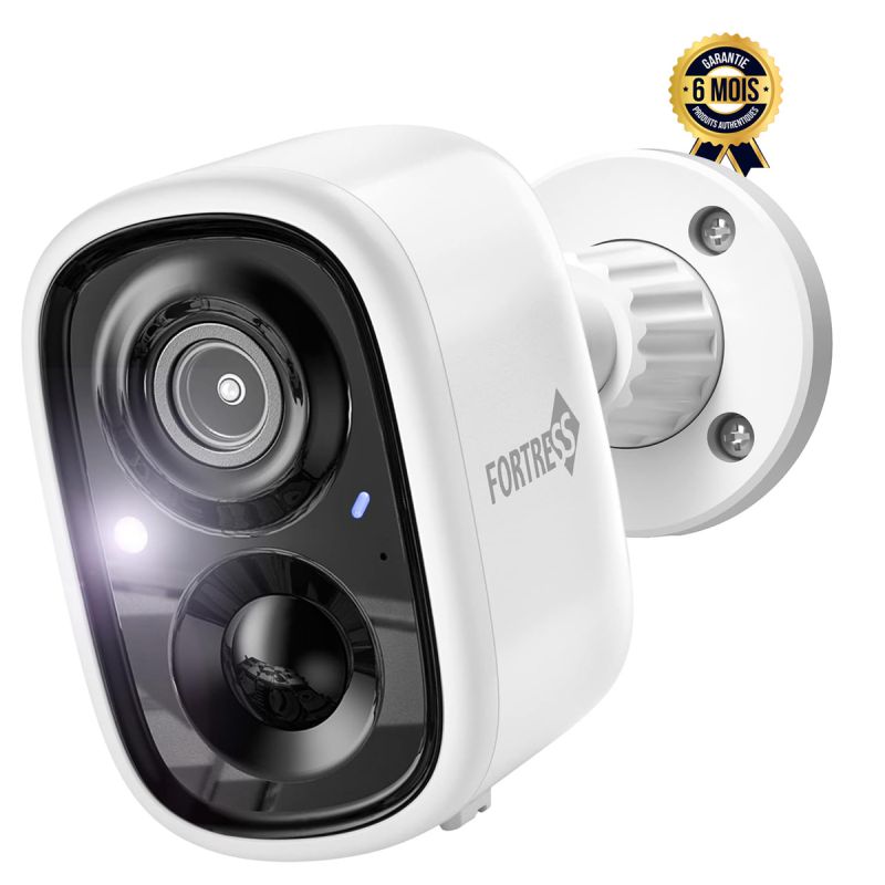 Caméra extérieure de sécurité sans fil Prix en fca - WiFi - 1080P - Batterie rechargeable - Résistante aux intempéries - Projecteur de vision nocturne couleur, alarme sirène, détection de mouvement AI - 6 Mois | Glotelho Cameroun