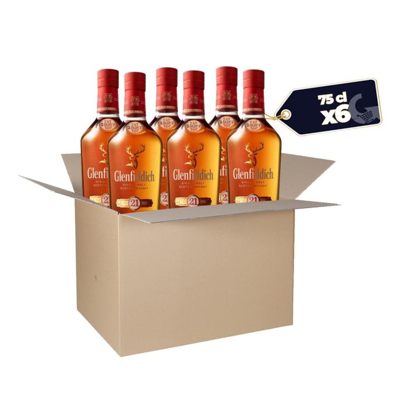 Carton de 6 Bouteilles de Glenfiddish 21 ans - 70cl 