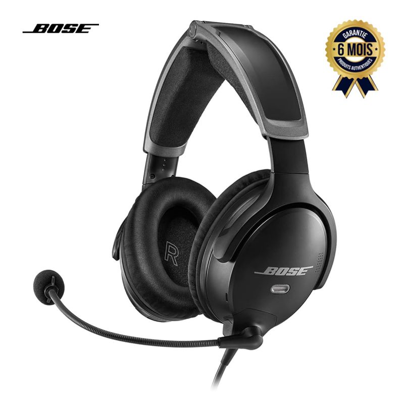 Casque d’aviation BOSE A30 – Microphone antibruit de précision – Réduction active du bruit 3 modes – Certifié FAA TSO & EASA E/TSO-C139a – Garantie 6 Mois