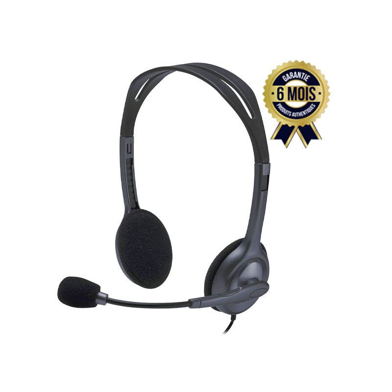Casque filaire Logitech H111  avec Micro Anti-Parasite pour service client - Garantie 6 mois - (10000) | Glotelho Cameroun