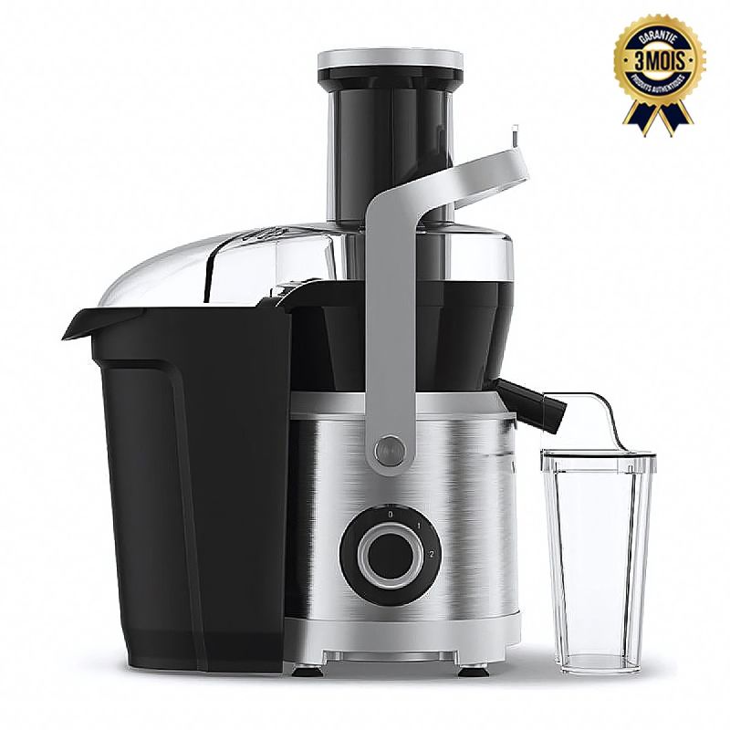 Centrifugeuse Moulinex Nutri XXL (JU660D30) - 1000W - 2 Vitesses - Pichet 0,8l, Bac à Pulpe 2l - Large Goulot 85 mm & Filtre Inox - 3 Mois Garantie