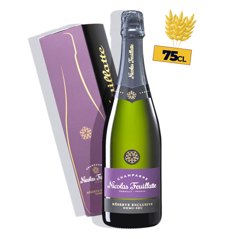 Champagne Nicolas Feuillatte Reserve Exclusive Demi Sec - 75cl  | Glotelho Cameroun