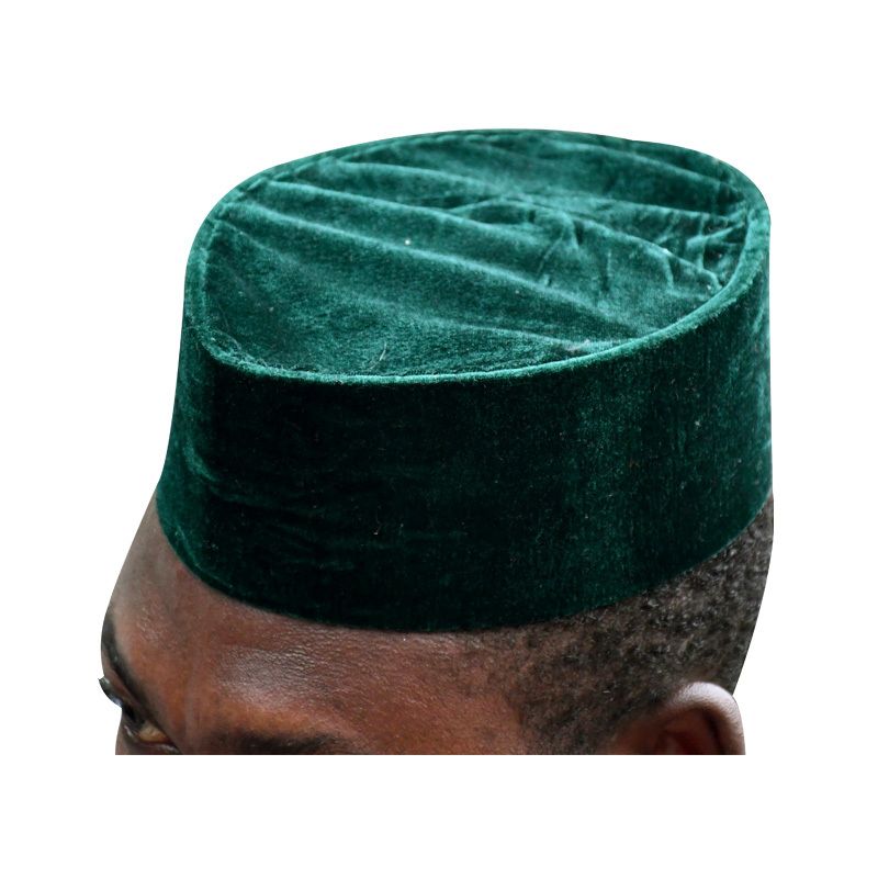 Chapeau traditionnel de notable Nigérian - vert