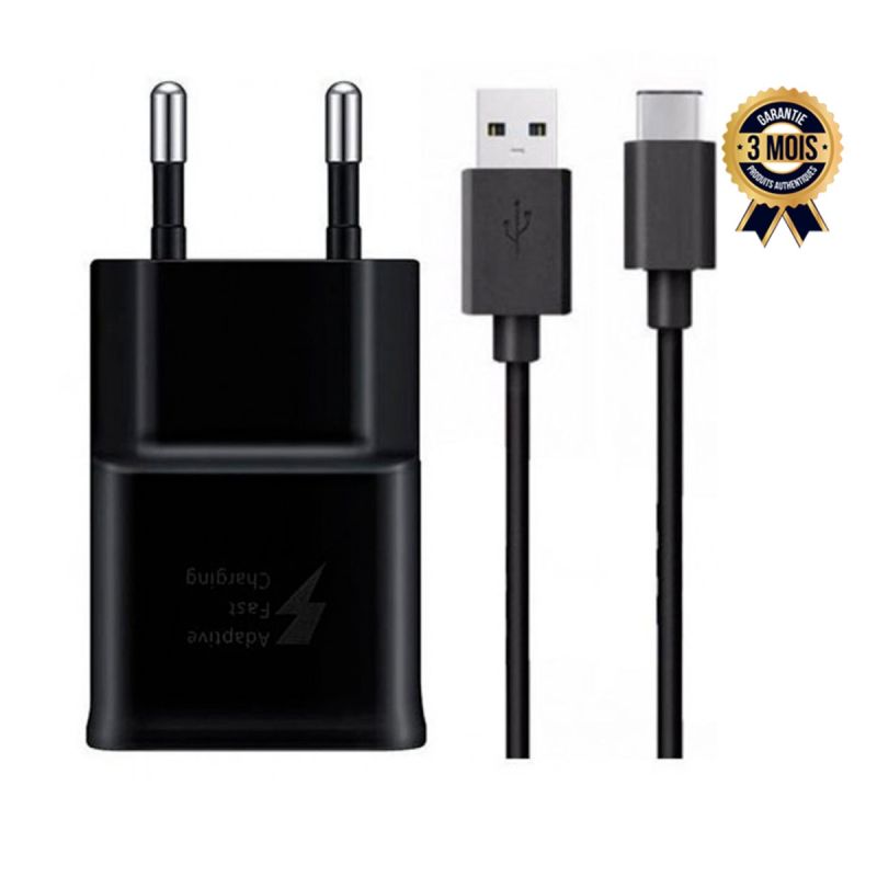 Chargeur rapide prix en fcfa - Samsung - 15 Watts - USB Type C | Glotelho Cameroun