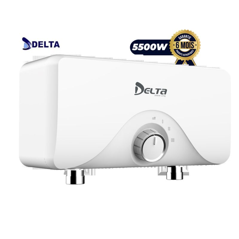 Chauffe-eau instantané DELTA DL-WH-INST-M - 5500W - Électrique rapide - IPX4 - Garantie 6 mois