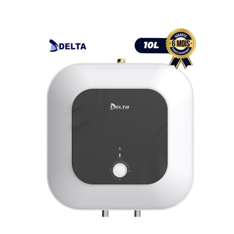 Chauffe-eau électrique DELTA DL-WH-10M - 10 Litres - 2000W - Thermostat réglable - IPX4 - Garantie 6 Mois