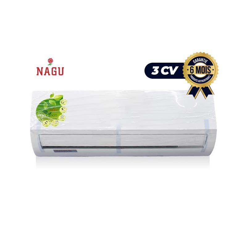Climatiseur - Split - NAGU - NA-24FSA - R410A - 3.0CV - Blanc -6 mois | Glotelho Cameroun