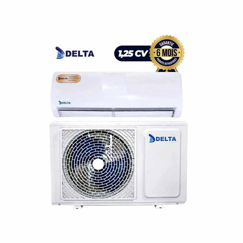 Climatiseur Split 1.25 Cv - DELTA KF-25GW/165 - Blanc - 12 Mois | Glotelho Cameroun