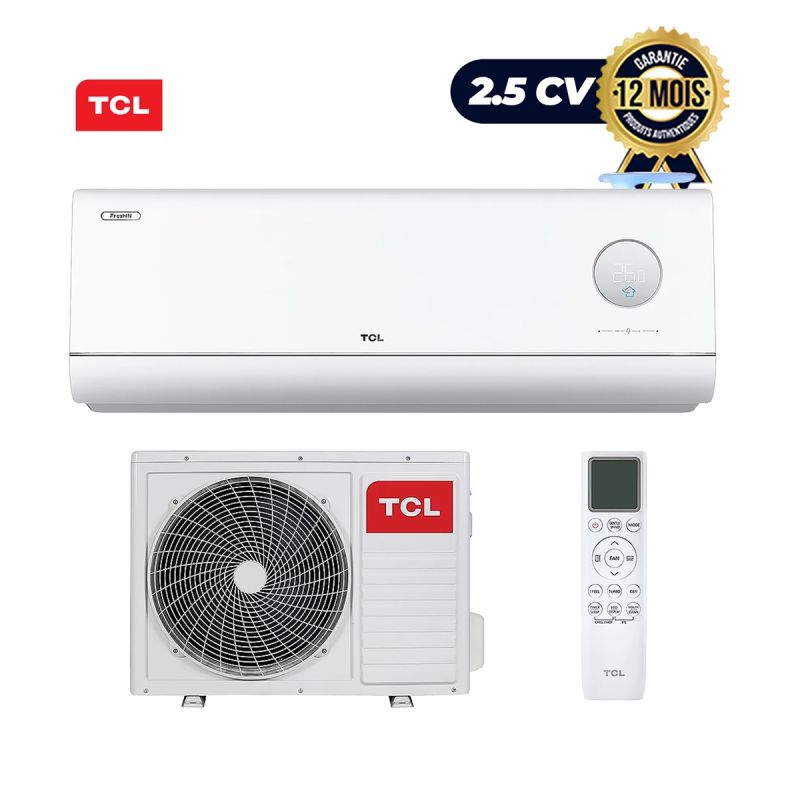 Climatiseur Split Inverter - TCL - TAC-18CSD/FCI - 18000 BTU - 2.5 CV - Technologie FreshIN - WiFi Intégré - Classe A++ - Gaz R32 - Garantie 6 mois