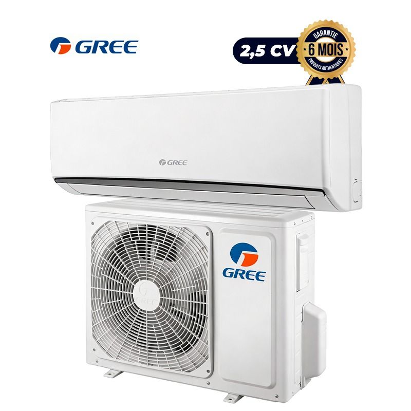 Climatiseur Split Mural Inverter – GREE GWC18ATCXB-K3DNA1A – 18 000 BTU (2,5 CV) – Froid Seul – Wi-Fi Intégré – Auto-Nettoyage – Gaz R410A – Mode Éco – Garantie 06 Mois
