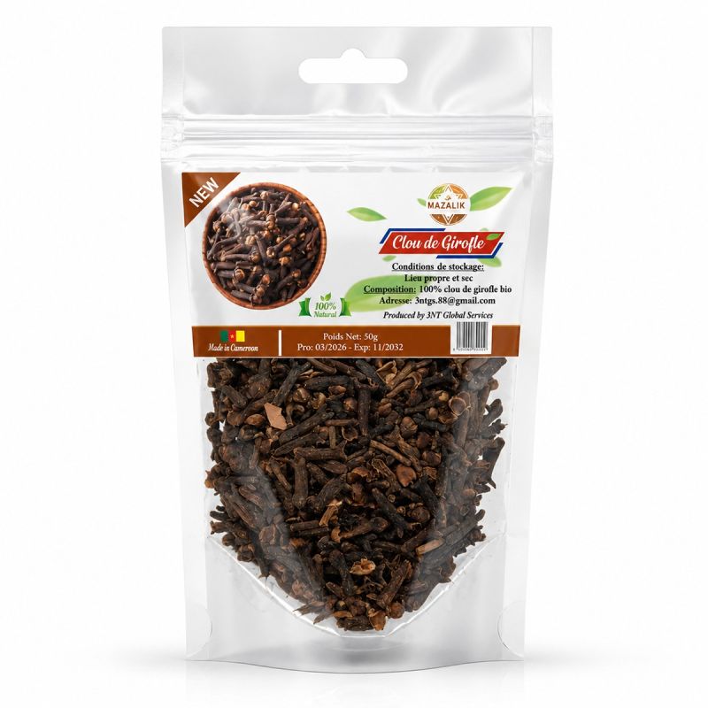 Clous de Girofle Entiers - Mazalik - Sachet de 100g