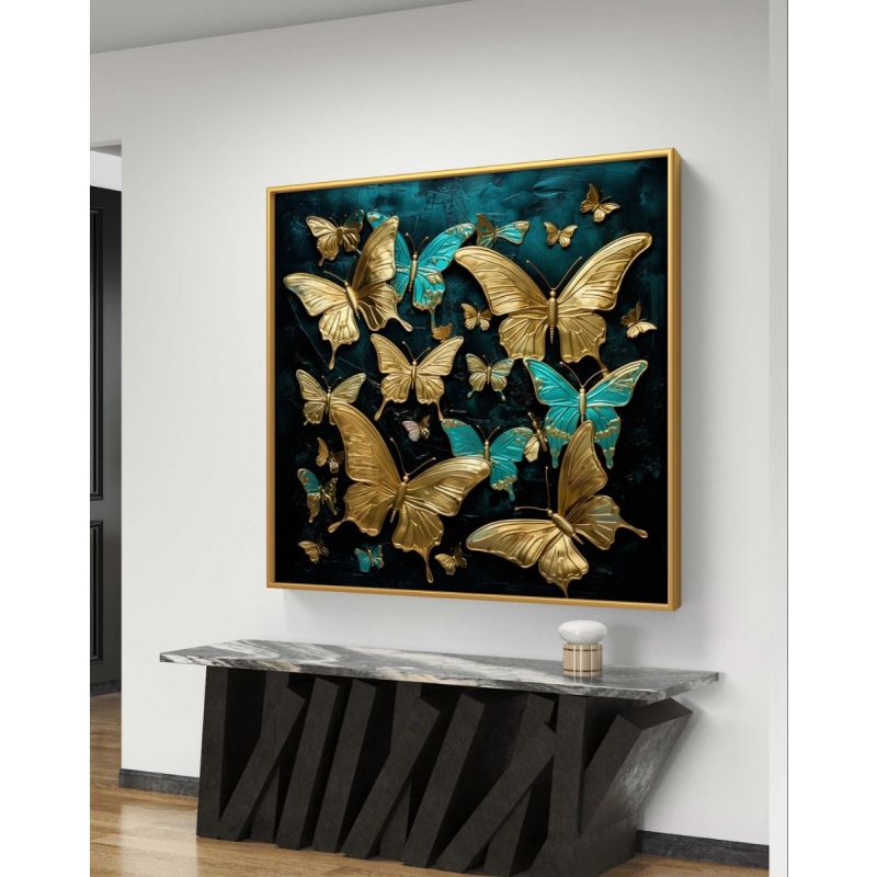 Tableau Decoratif - Collection éthérée de papillons - Multicolore