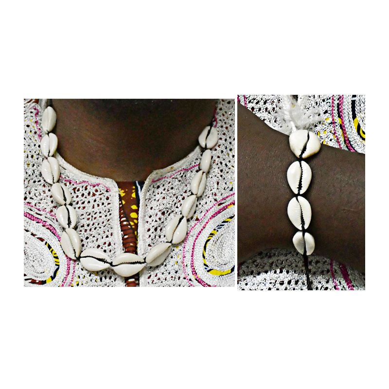 Collier traditionnel en cauris original Prix | Glotelho Cameroun
