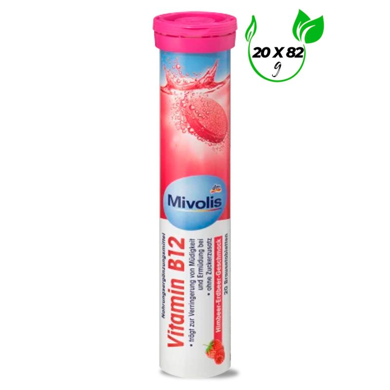 Complément alimentaire Mivolis à la vitamine B12 Effervescents 20 pièces - Prix Cameroun