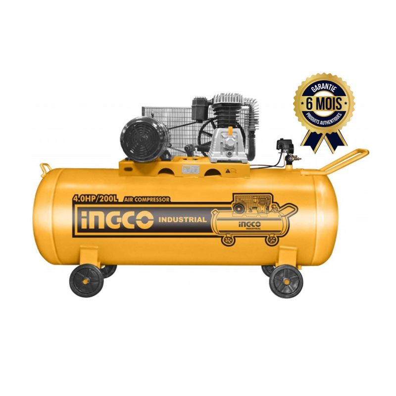 Compresseur D’air - 200L - 4HP - 3KW - INGCO AC402001| Glotelho Cameroun