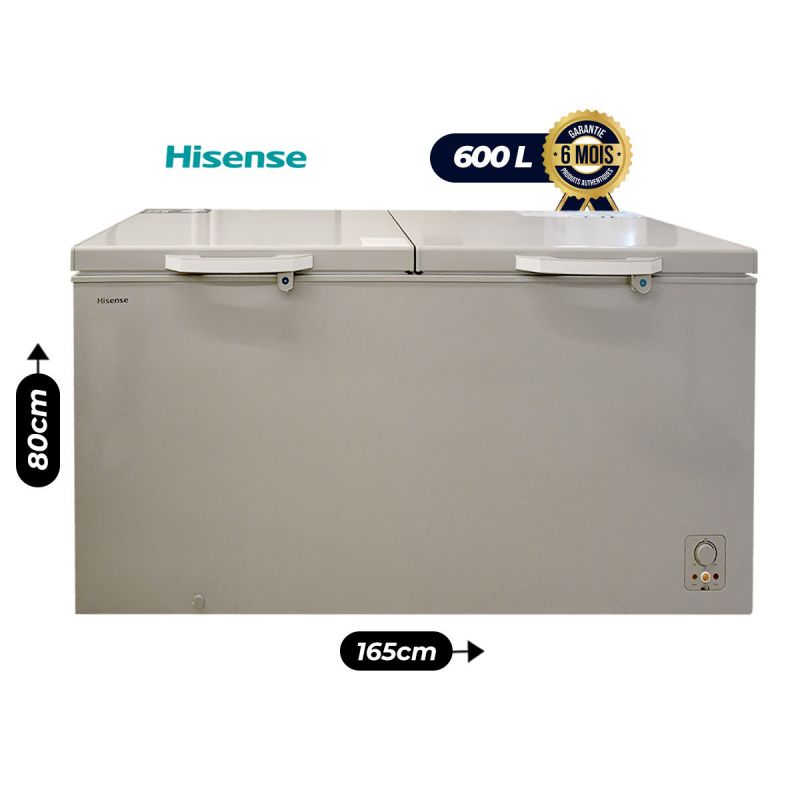 Congélateur Coffre - Hisense - FC729DD4SA - 600L - Gris - 6 Mois | Glotelho Cameroun