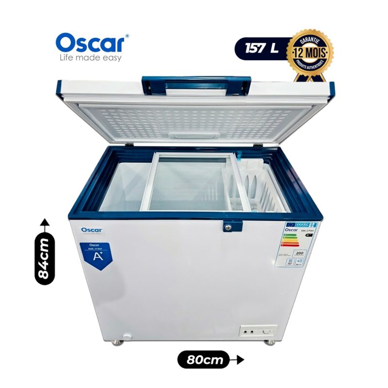 Congélateur Coffre - OSCAR OSC-210NF - 157 Litres, garantie 12 mois, prix Cameroun. 