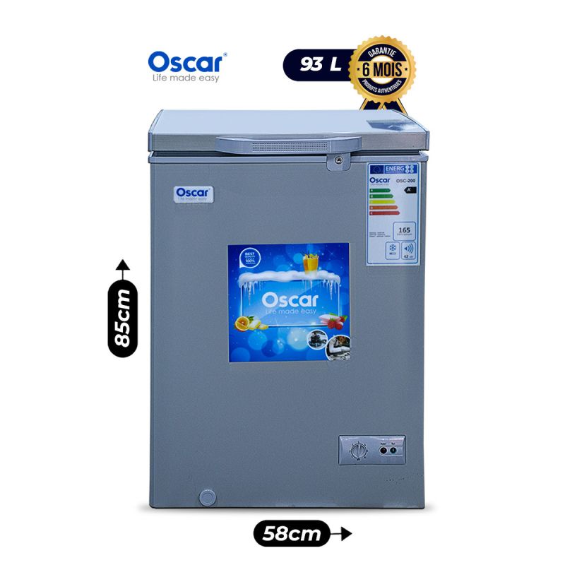 Congélateur coffre OSCAR - 93 Litres en vente au meilleur prix sur Glotelho Cameroun