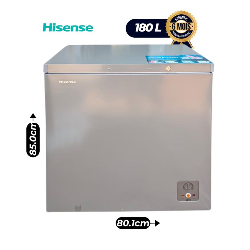 Congélateur Coffre HISENSE 180 Litres - FC270SH - Refroidissement Direct - 140W - Garantie 6 Mois