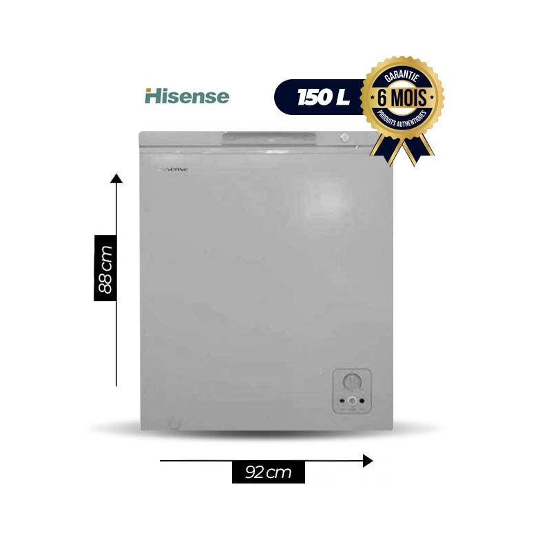 Congelateur Coffre - Hisense - FC 247DD4SA - 150L - Gris - 6 Mois | Glotelho Cameroun