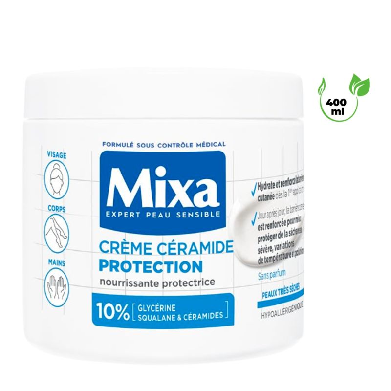 Crème Hydratante - Mixa Céramide Protection - 400ml, meilleur prix au Cameroun. 