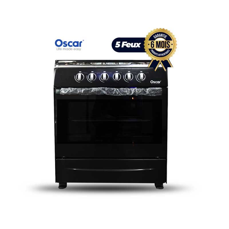 Cuisinière Oscar 5 foyers - 60 × 70 Noir | Glotelho Cameroun