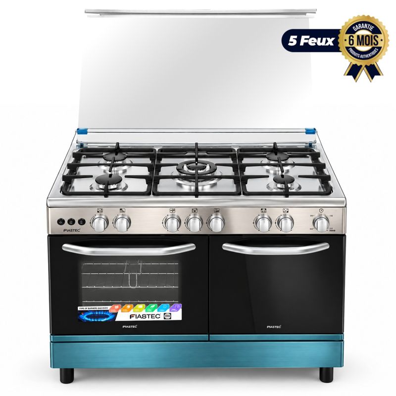 Cuisinière à gaz FIABTEC 5 Foyers - Glotelho