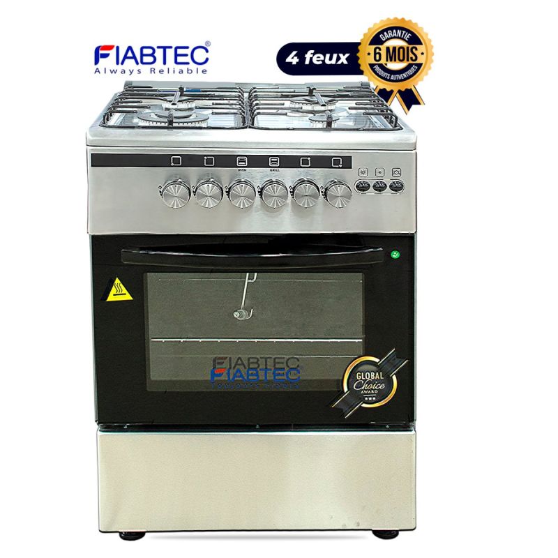 Cuisinière à Gaz FIABTEC Full option 4 Feux prix Cameroun