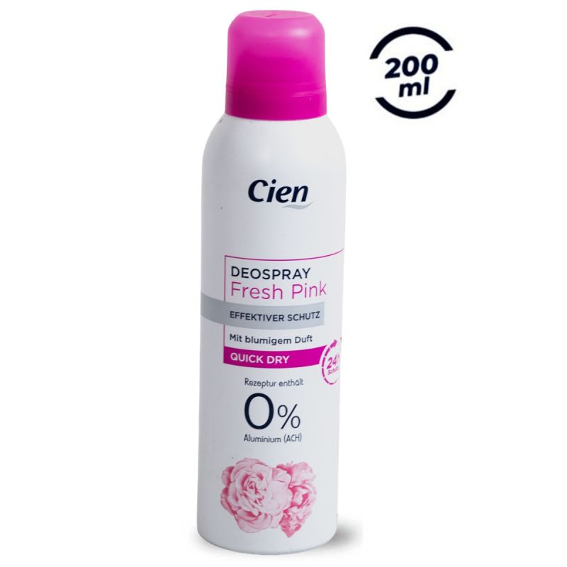 Déodorant floral - Cien - Rose fraiche - 200 ml 