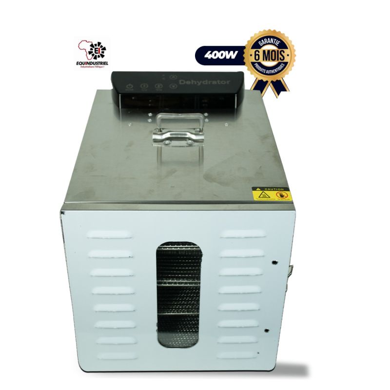 Machine de séchage d'aliments (fruits, légumes, viande, poisson) FD-08 - 8 plateaux 400 W Acier inoxydable - prix Cameroun